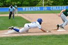 Baseball vs Babson NEWMAC Finals  Wheaton College vs Babson College play in the NEWMAC baseball championship finals. - (Photo by Keith Nordstrom) : Wheaton, baseball, NEWMAC, Babson